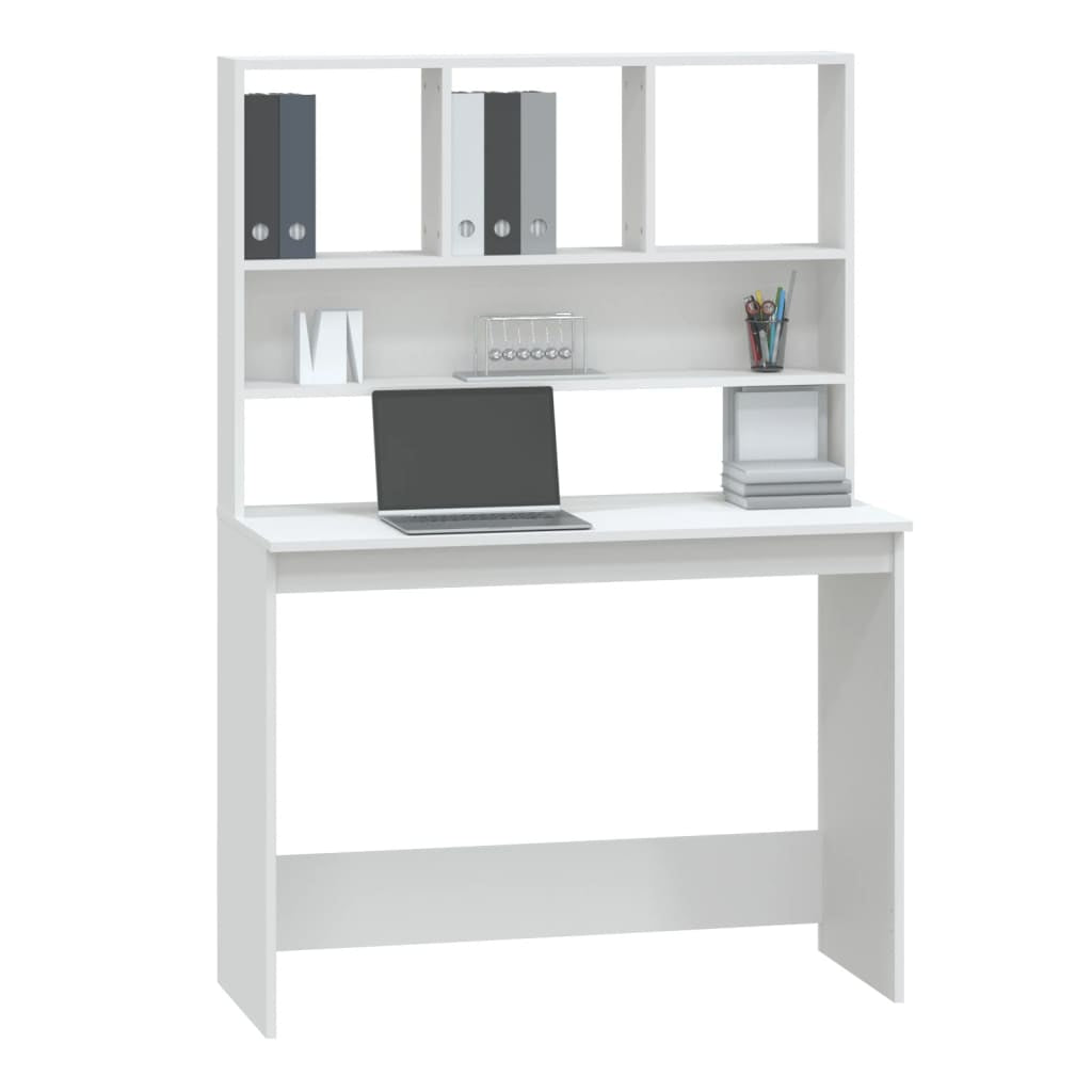 Schreibtisch Mit Regal Bürotisch Computertisch Arbeitstisch Holzwerkstoff Vidaxl