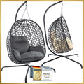 Hängesessel Mit Gestell Hängekorb Sessel Schwebeliege Out- & Indoor Relax-Stuhl