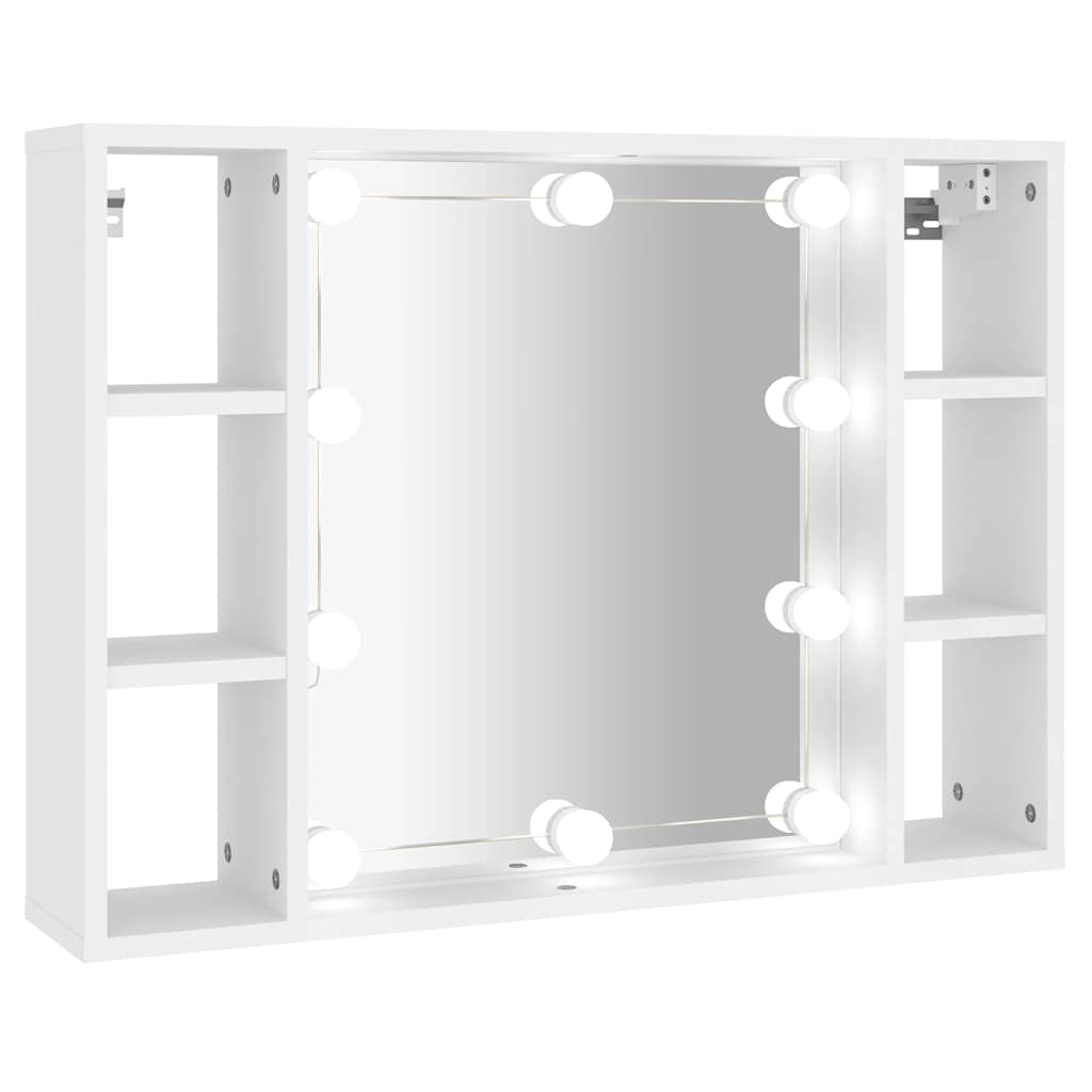 Spiegelschrank Mit LED Badschrank Badspiegel Badezimmer Hängeschrank Vidaxl