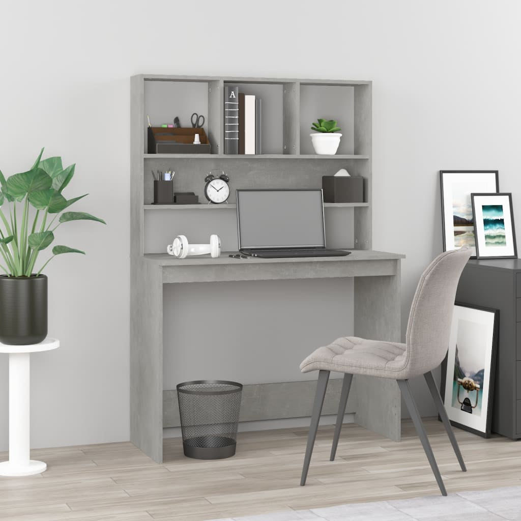 Schreibtisch Mit Regal Bürotisch Computertisch Arbeitstisch Holzwerkstoff Vidaxl