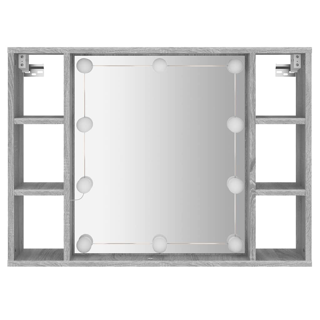 Spiegelschrank Mit LED Badschrank Badspiegel Badezimmer Hängeschrank Vidaxl