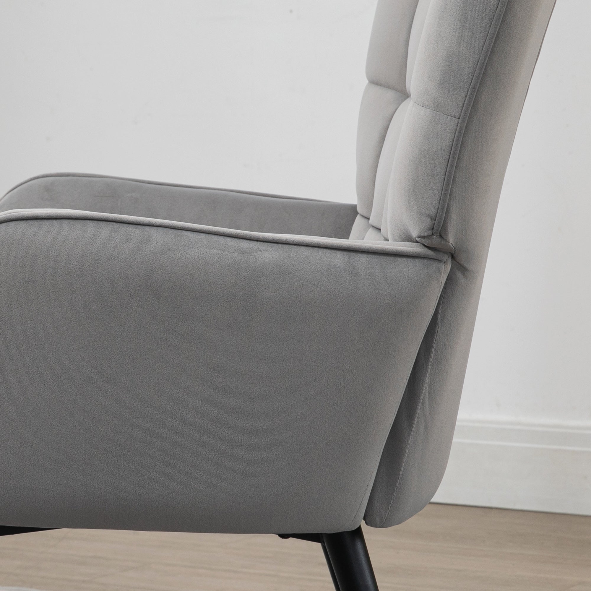 Ohrensessel Mit Hocker, Relaxsessel, Loungesessel, Polstersessel Mit Samtoptik