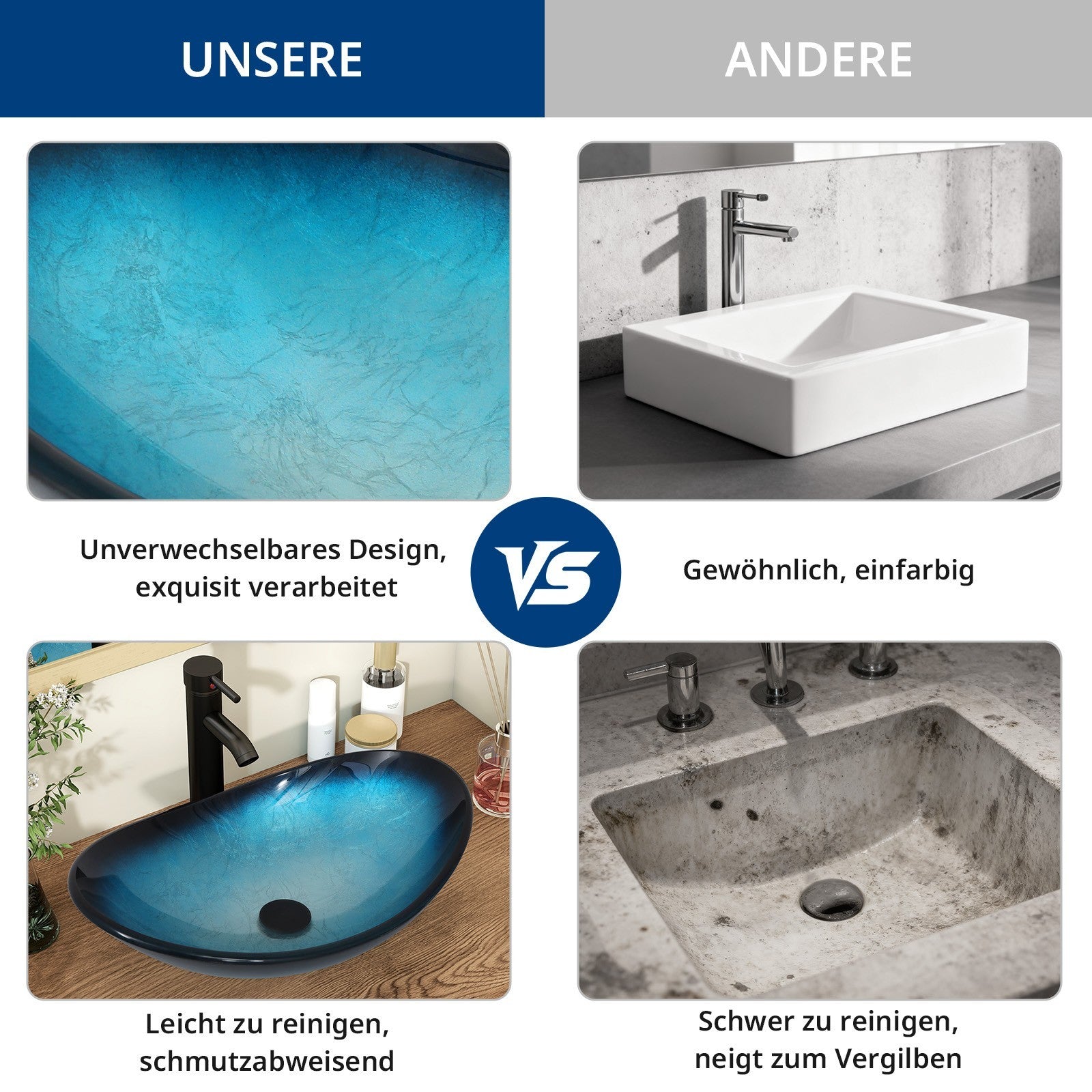 Waschbecken Glas Aufsatzwaschbe