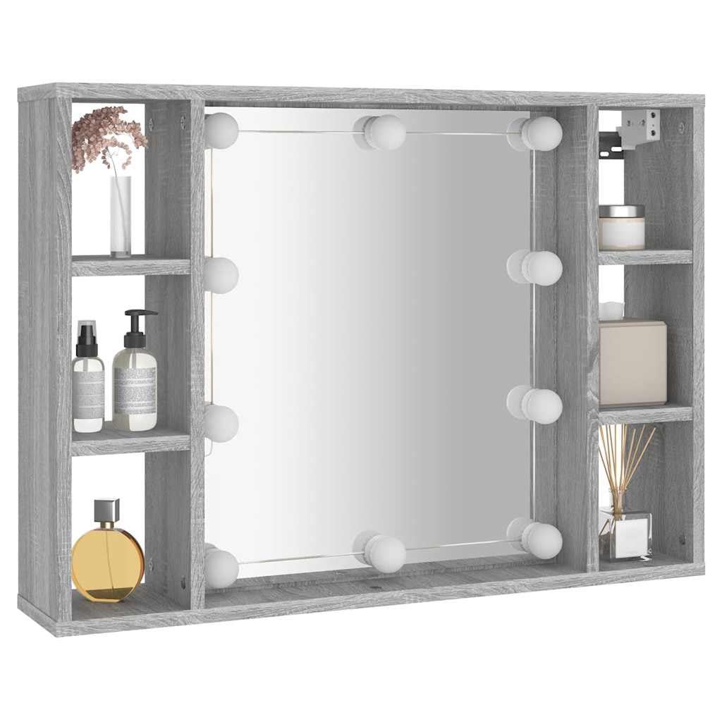 Spiegelschrank Mit LED Badschrank Badspiegel Badezimmer Hängeschrank Vidaxl