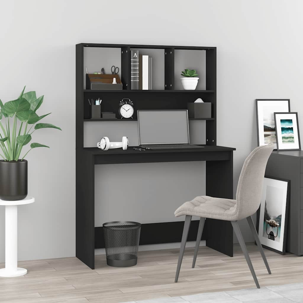 Schreibtisch Mit Regal Bürotisch Computertisch Arbeitstisch Holzwerkstoff Vidaxl