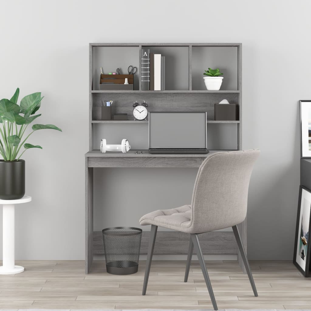 Schreibtisch Mit Regal Bürotisch Computertisch Arbeitstisch Holzwerkstoff Vidaxl