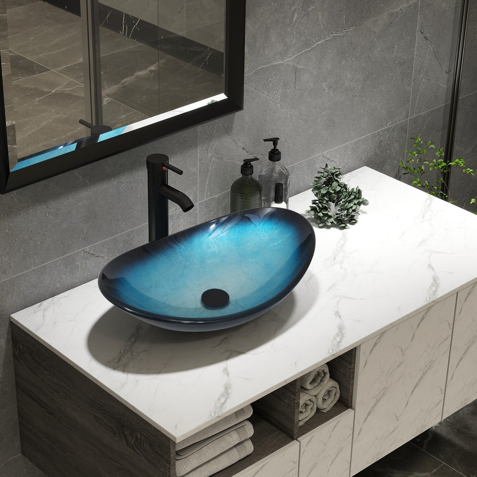 Waschbecken Glas Aufsatzwaschbe