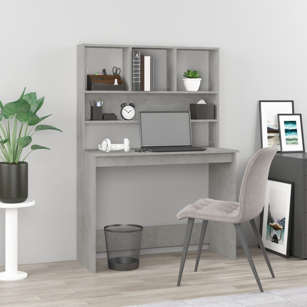 Schreibtisch Mit Regal Bürotisch Computertisch Arbeitstisch Holzwerkstoff Vidaxl