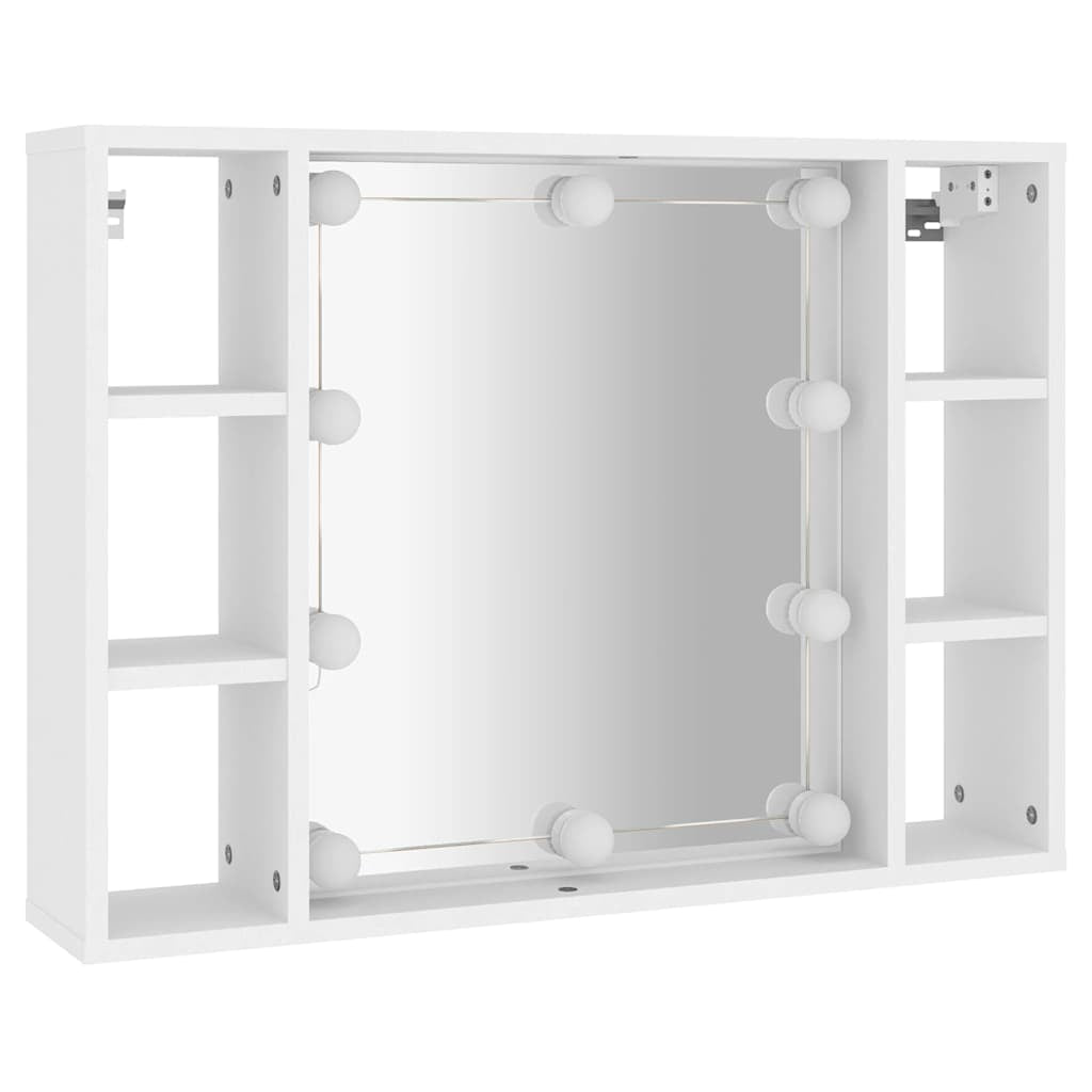 Spiegelschrank Mit LED Badschrank Badspiegel Badezimmer Hängeschrank Vidaxl