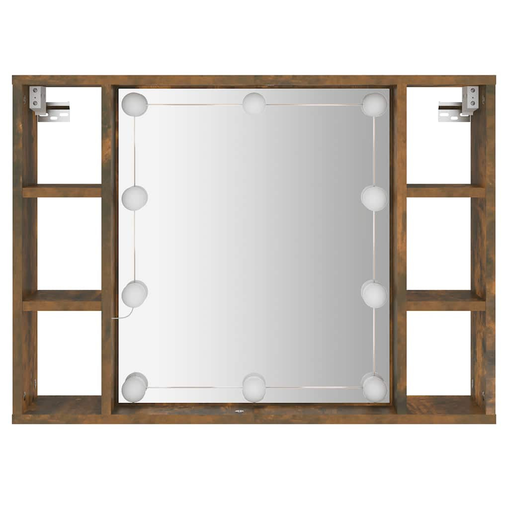 Spiegelschrank Mit LED Badschrank Badspiegel Badezimmer Hängeschrank Vidaxl