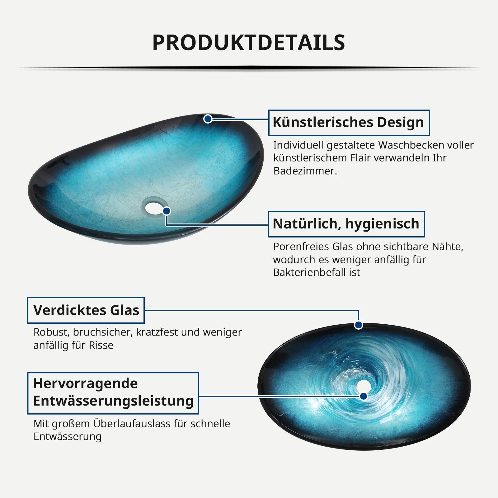 Waschbecken Glas Aufsatzwaschbe
