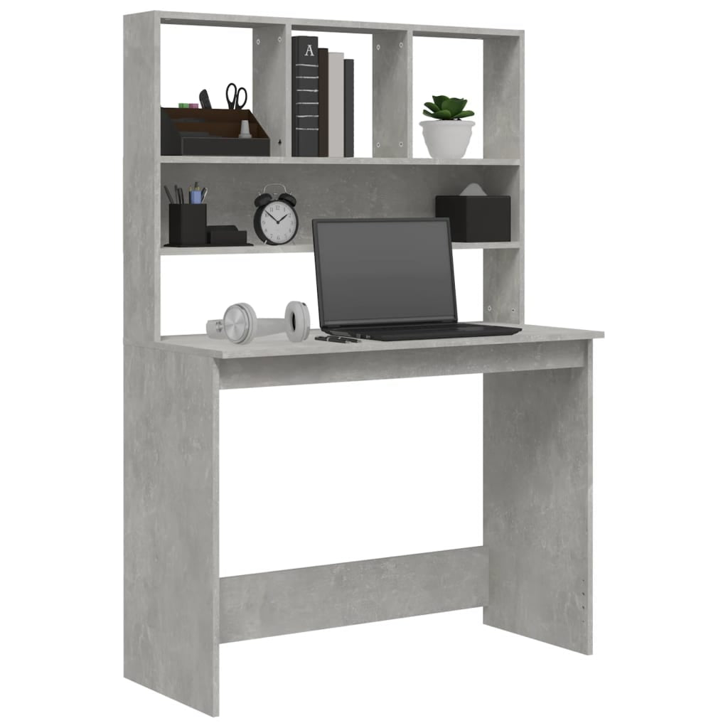 Schreibtisch Mit Regal Bürotisch Computertisch Arbeitstisch Holzwerkstoff Vidaxl