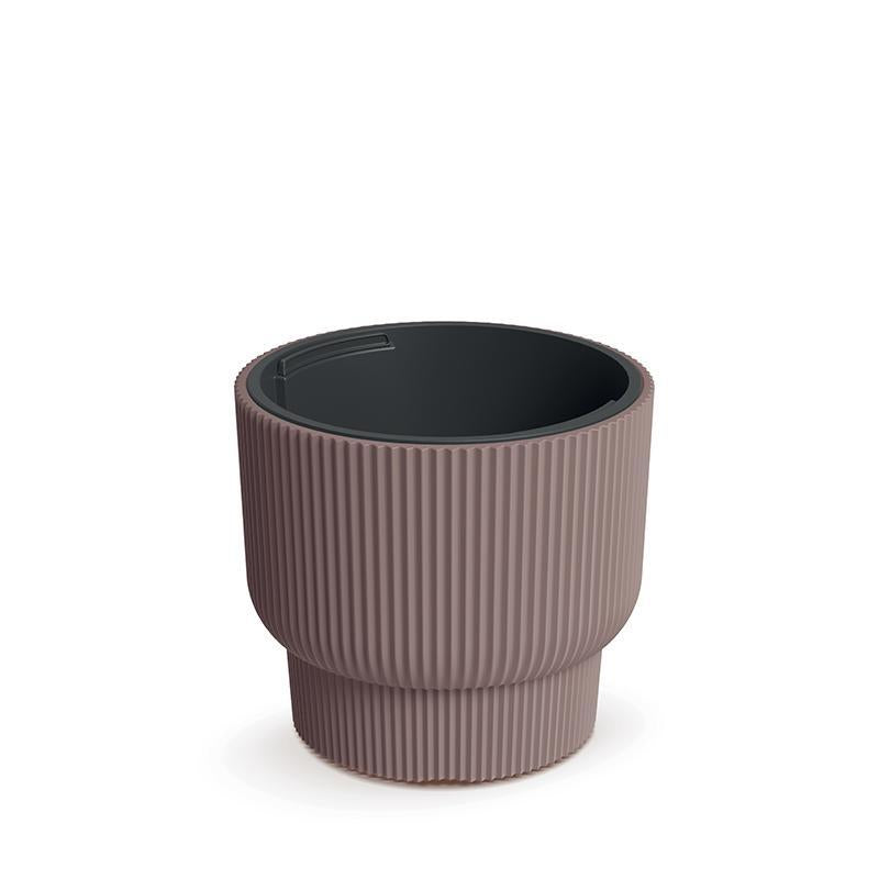 Milly DBMLR300 Marsala Runder Blumentopf Mit Geriffeltem Einsatz