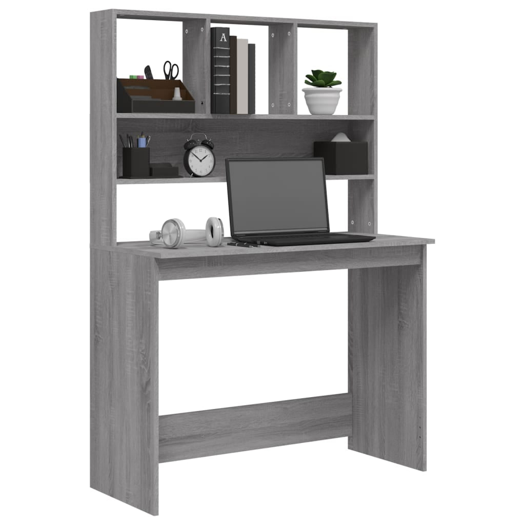 Schreibtisch Mit Regal Bürotisch Computertisch Arbeitstisch Holzwerkstoff Vidaxl