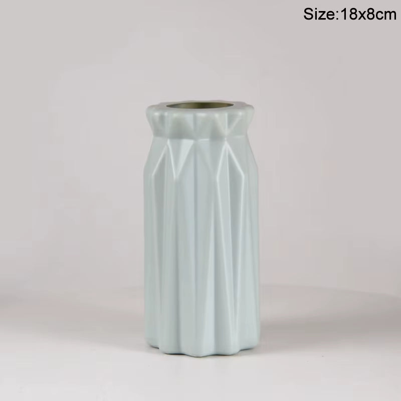 Modern Flower Vase Plastic Flower Bouquet Pot Basket Nordic Home Living Room Decoration Ornament Dinner Table Flower Arrangement