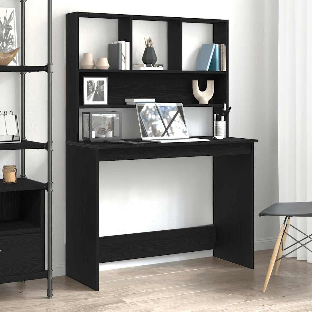 Schreibtisch Mit Regal Bürotisch Computertisch Arbeitstisch Holzwerkstoff Vidaxl