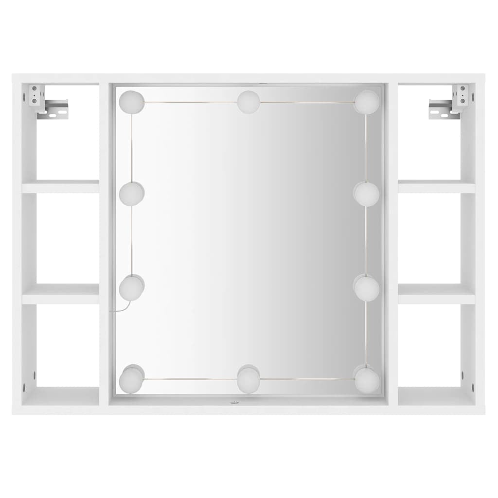 Spiegelschrank Mit LED Badschrank Badspiegel Badezimmer Hängeschrank Vidaxl