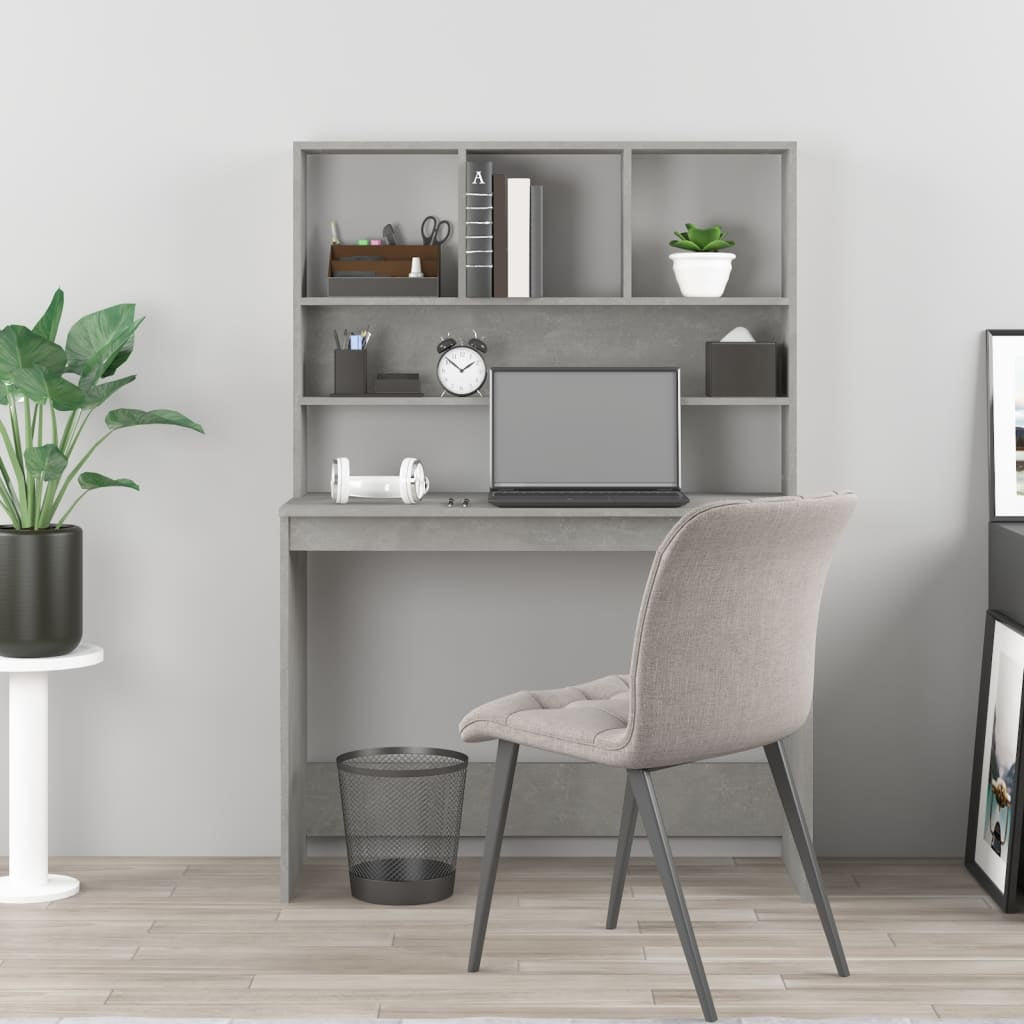 Schreibtisch Mit Regal Bürotisch Computertisch Arbeitstisch Holzwerkstoff Vidaxl