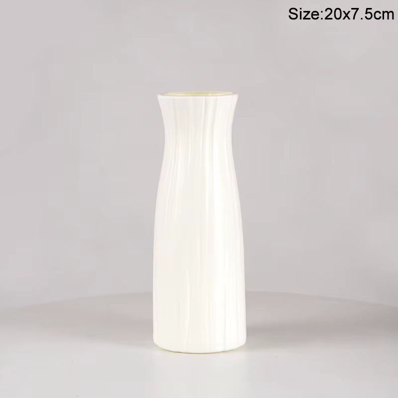 Modern Flower Vase Plastic Flower Bouquet Pot Basket Nordic Home Living Room Decoration Ornament Dinner Table Flower Arrangement