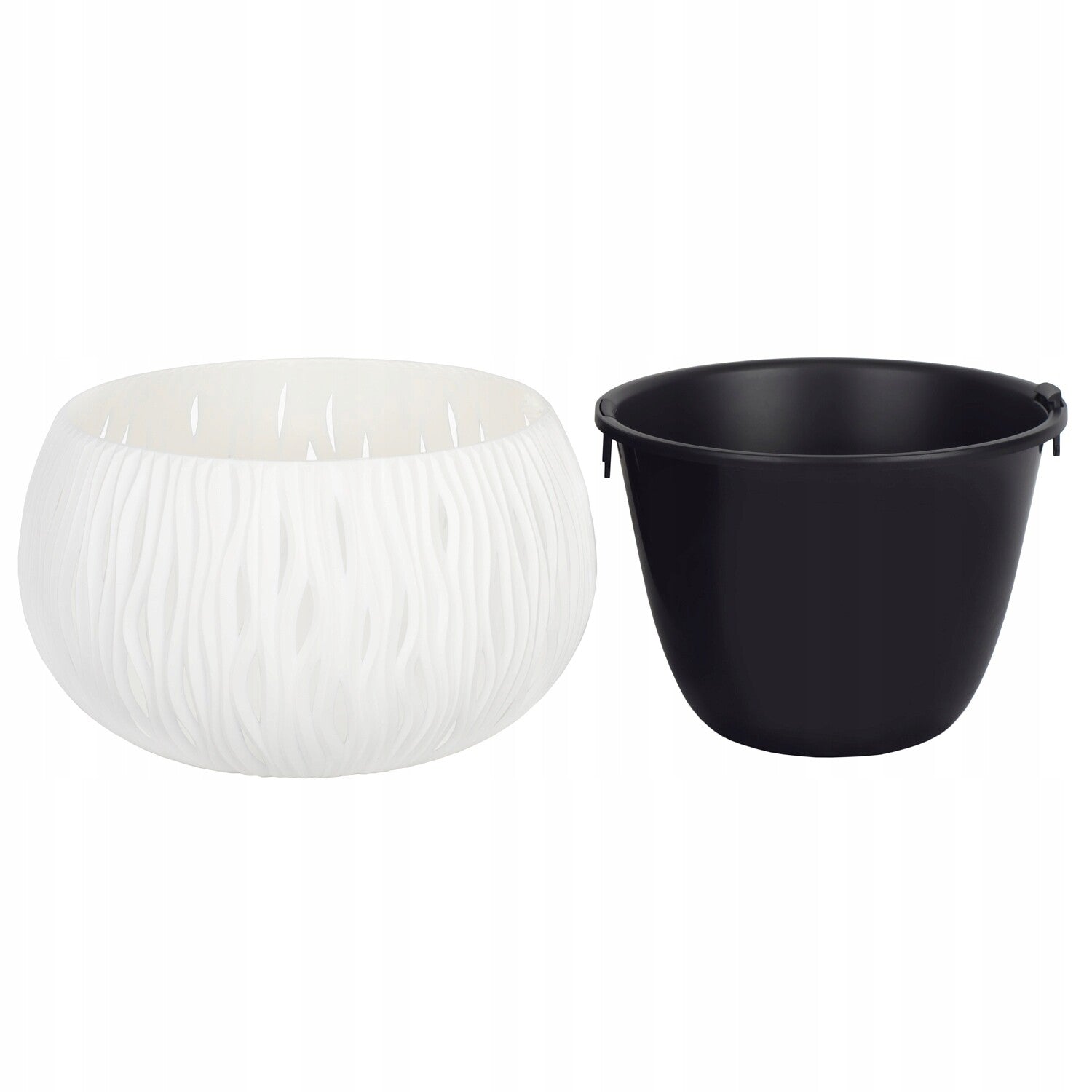 Blumentopf Sandy Bowl WS 290 - Hängender Blumentopf in Anthrazit Mit Einsatz