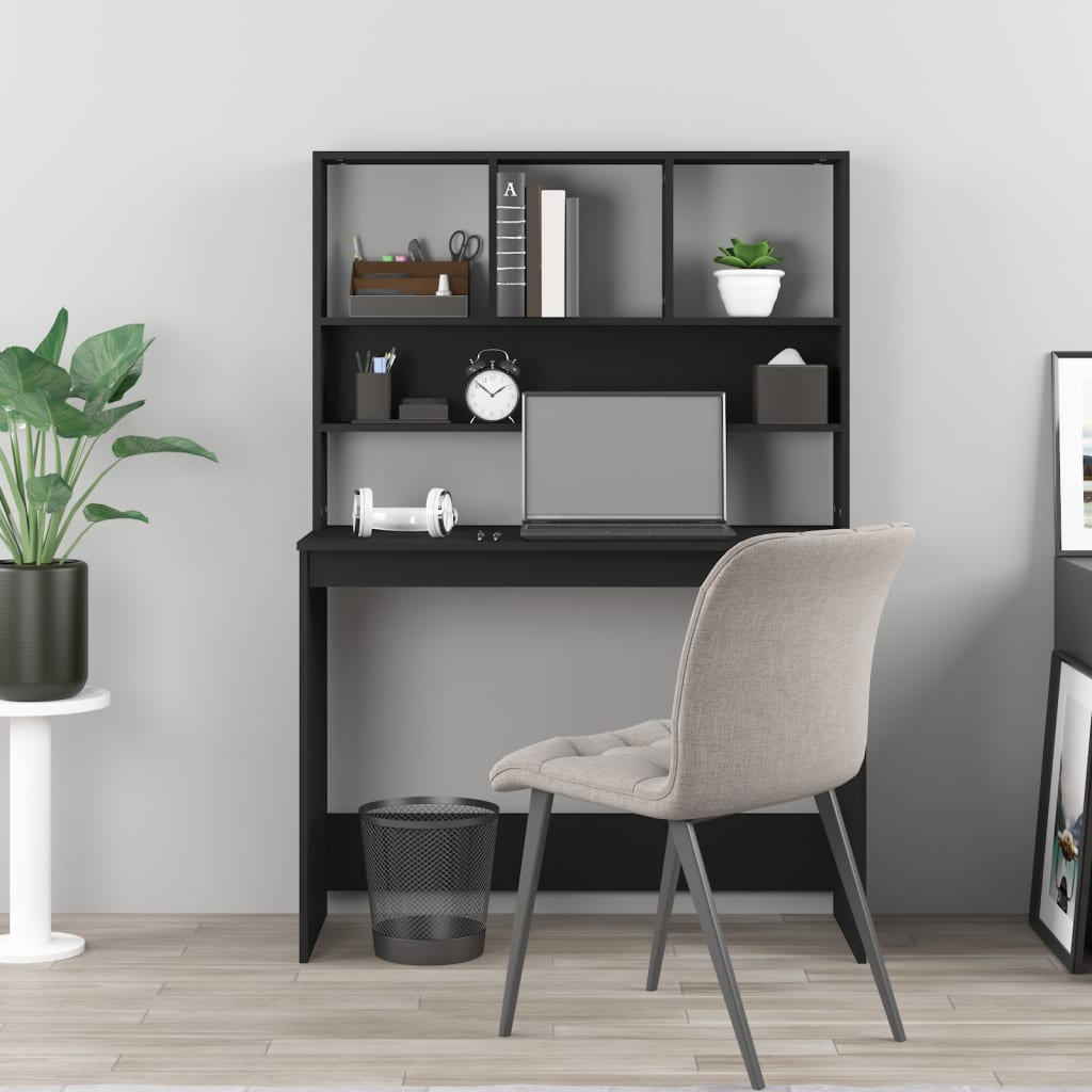 Schreibtisch Mit Regal Bürotisch Computertisch Arbeitstisch Holzwerkstoff Vidaxl